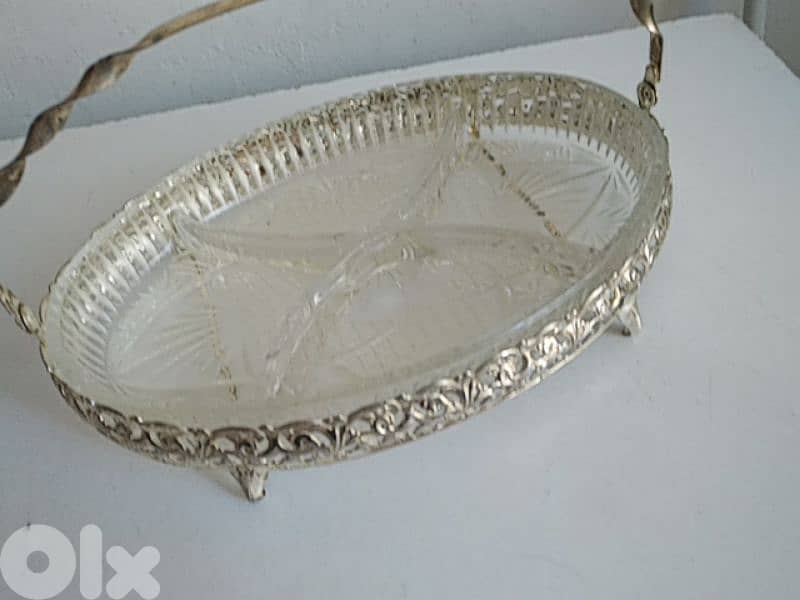 Old glass oval basket - Not Negotiable 2