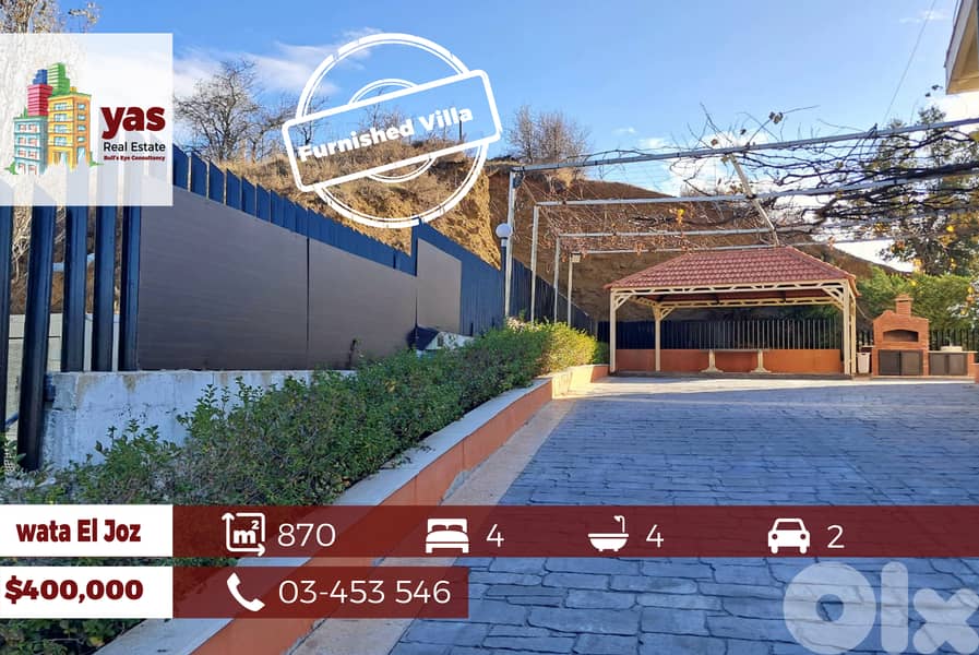 Bekaata Achkout 870m2 | Upgraded Villa | Private Street | Furnished | 0