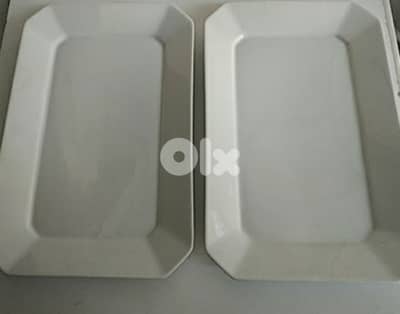 Set of 2 large service plates - Not Negotiable