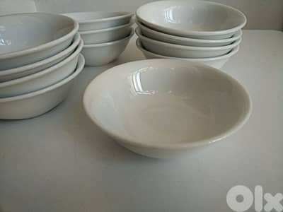 Set of 12 white porcelain cups - Not Negotiable