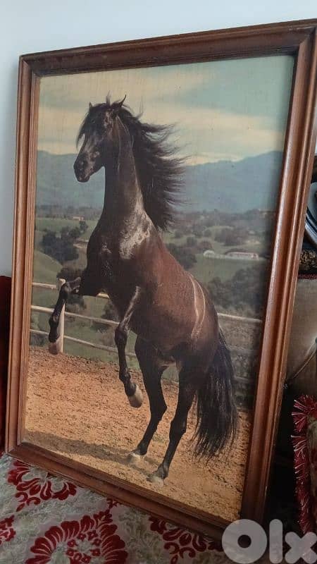 لوحه خشب انتيك 0