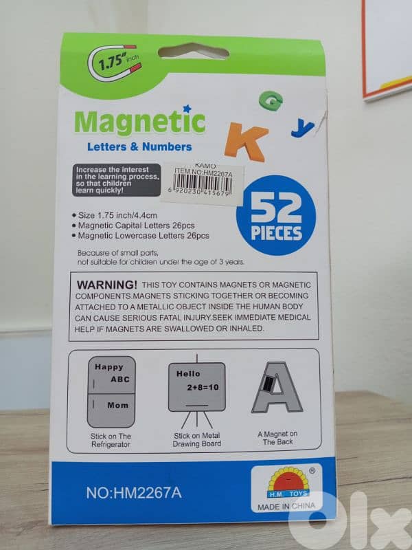 magnetic latters & numbers 1