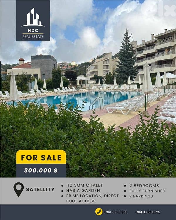 Satellity 110 sqm with Garden | direct pool access 0