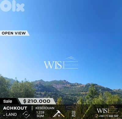 1,228 SQM Land for SALE in Achkout!