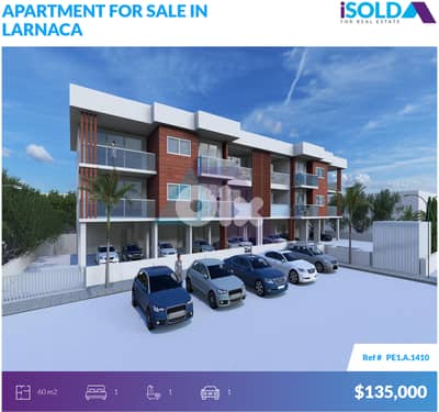 1 bedroom apartment with prime location 4sale in Livadia/Larnaca