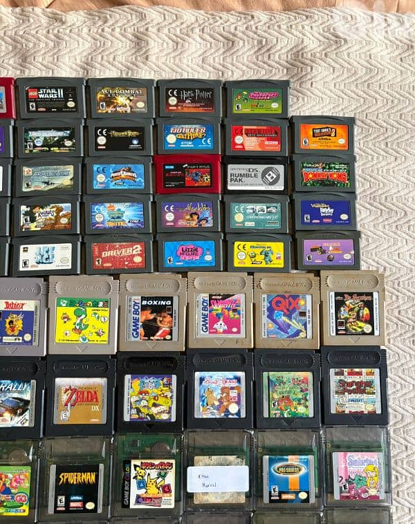 gameboy games cartridges nintendo 1
