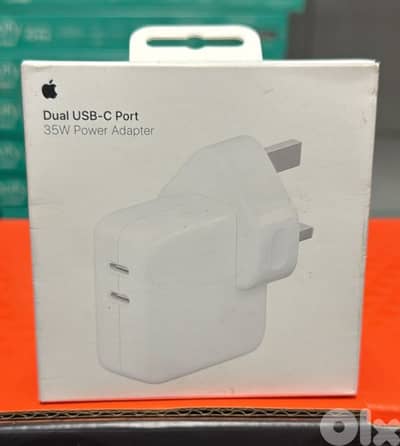 Apple 35w dual usb-c port adapter 3pin