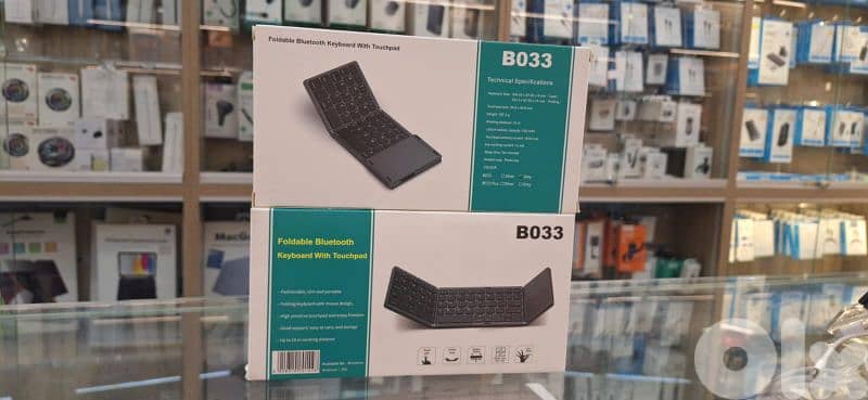 FOLDABLE BLUETOOTH KEYBOARD WITH TOUCHPAD B033 0