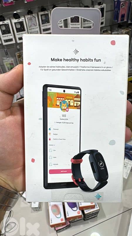 Fitbit Ace 3 black/Red 1