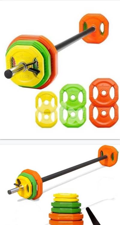Bumper Plates Geo Gym Equipment معدات رياضية متنوعة