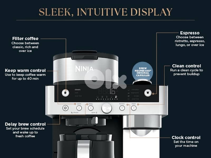 Ninja Prestige 2-in-1 Filter Coffee and Pod Capsule Machine 1