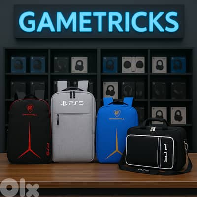 Playstation PS5 collection of bag and cases