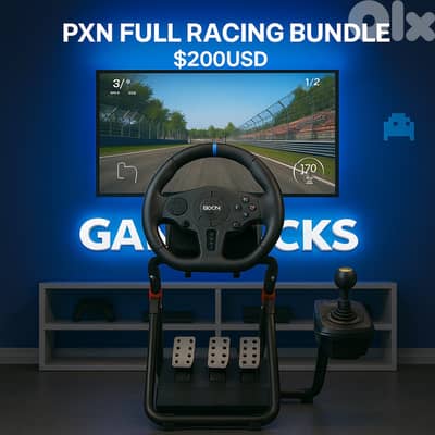 PXN Full racing wheel bundle PS4 - XBOX - PC  - NINTENDO