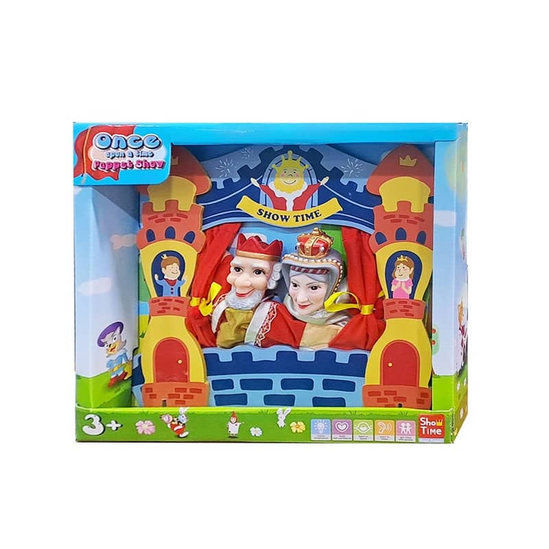 Wooden Theatre Puppet Show For Kids - مسرح عرض الدمى الخشبي للأطفال 0