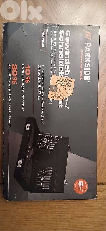 Parkside 32-piece metric tap and die set.