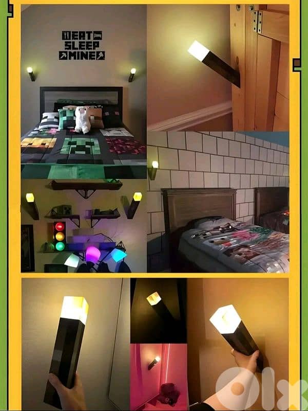 Minecraft Real Life Torche Lamp Very Big 2