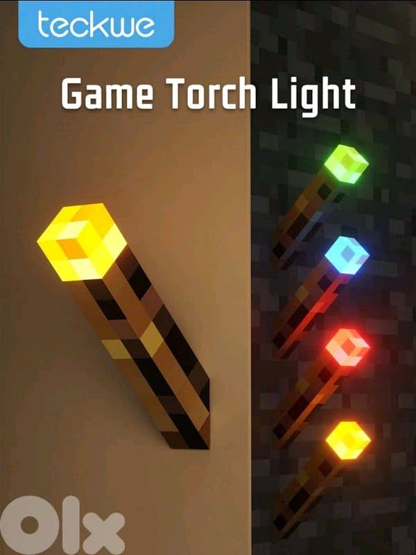 Minecraft Real Life Torche Lamp Very Big 3