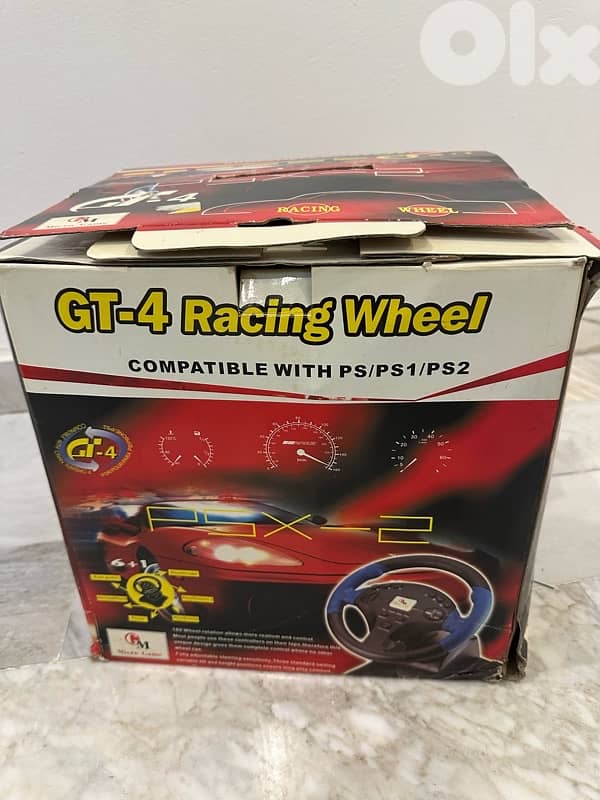 GT-4 Racing Wheel for PlayStation consoles 1