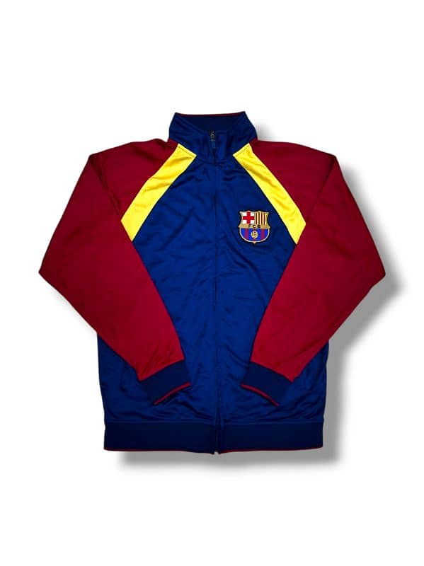 vintage fc barcelona official full zip jacket 0