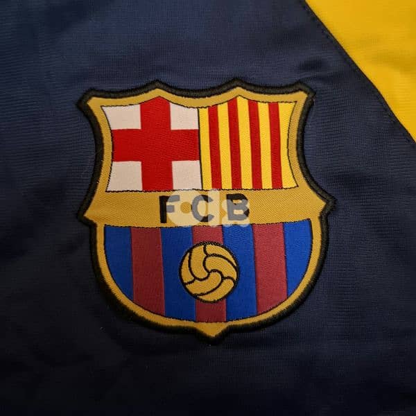 vintage fc barcelona official full zip jacket 2