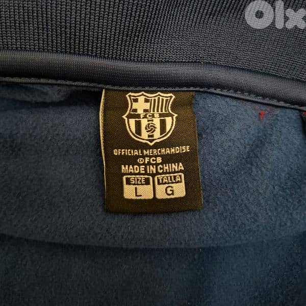 vintage fc barcelona official full zip jacket 3
