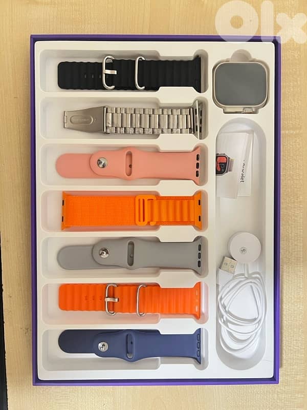 smartwatch (apple,android,techno…) with 7 bands 1