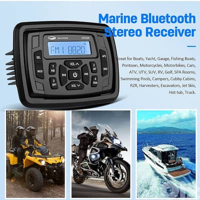 marine radio and speakers