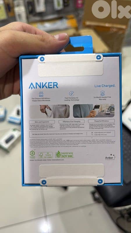 Anker MagGo Power Bank (10k,Ultra slim) white 1