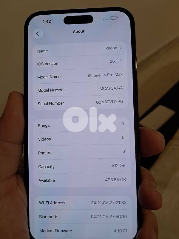 iphone 14 pro max 512GB 4