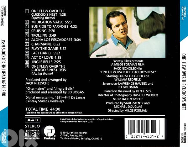 One Flew Over The Cuckoo's Nest (RARE CD) 1