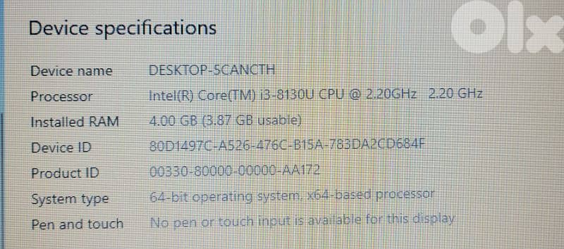 Lenevo ideapad 130-15ikb 4