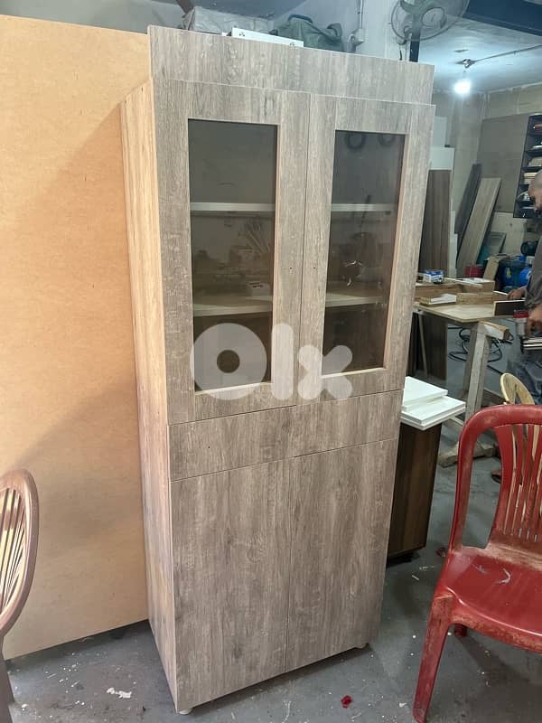 خزانة درفتين مطبخ جديدة من المعمل بافضل الاسعار 0