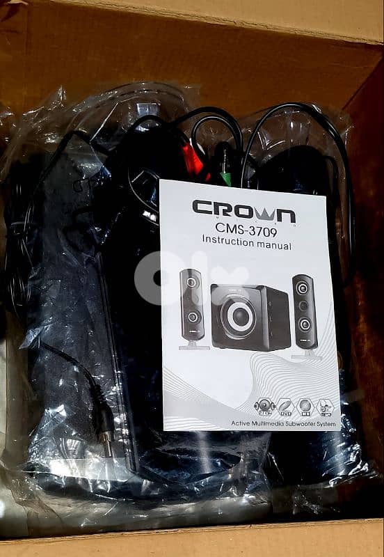 Crown 2.1 Channel Speaker Stereo System 2