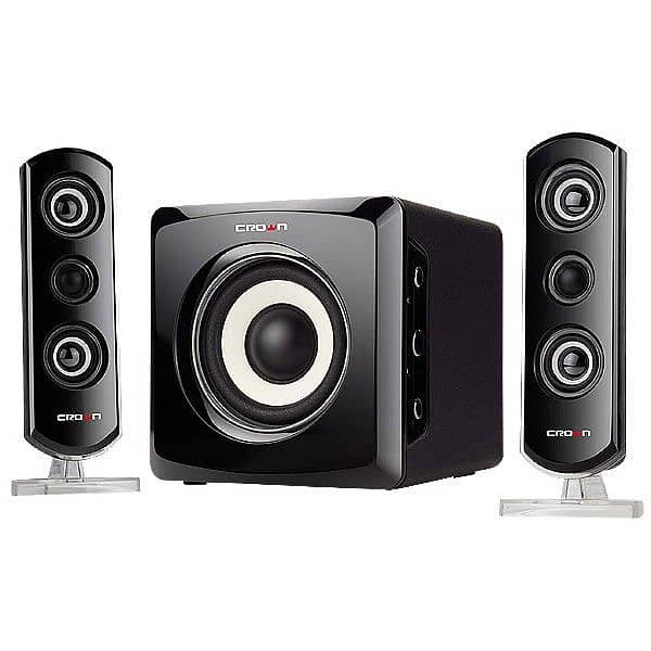 Crown 2.1 Channel Speaker Stereo System 6