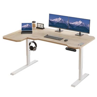 L-shape  desk adjustable