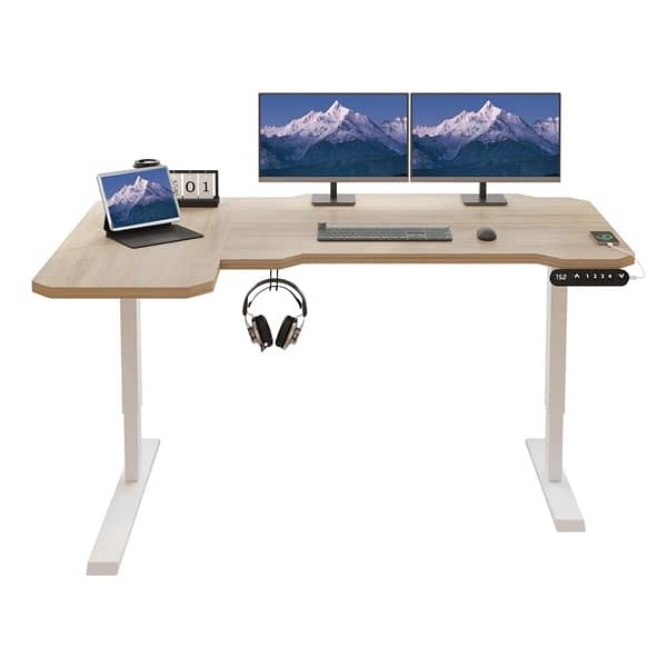 L-shape  desk adjustable 3