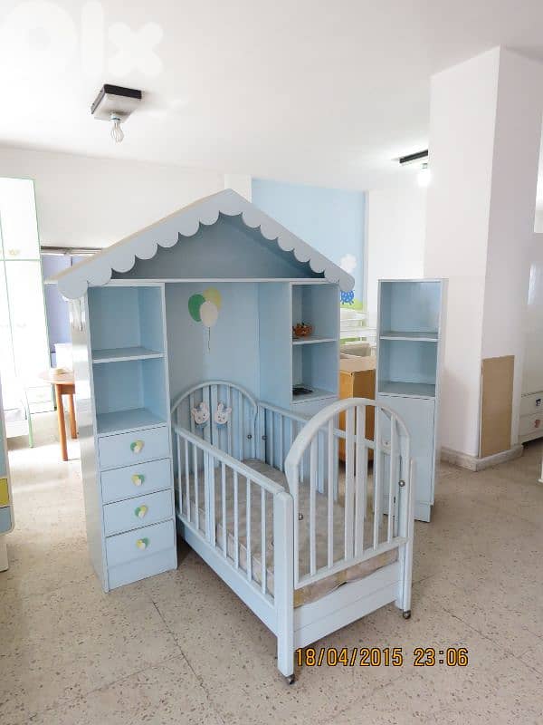 children bed with closets 2