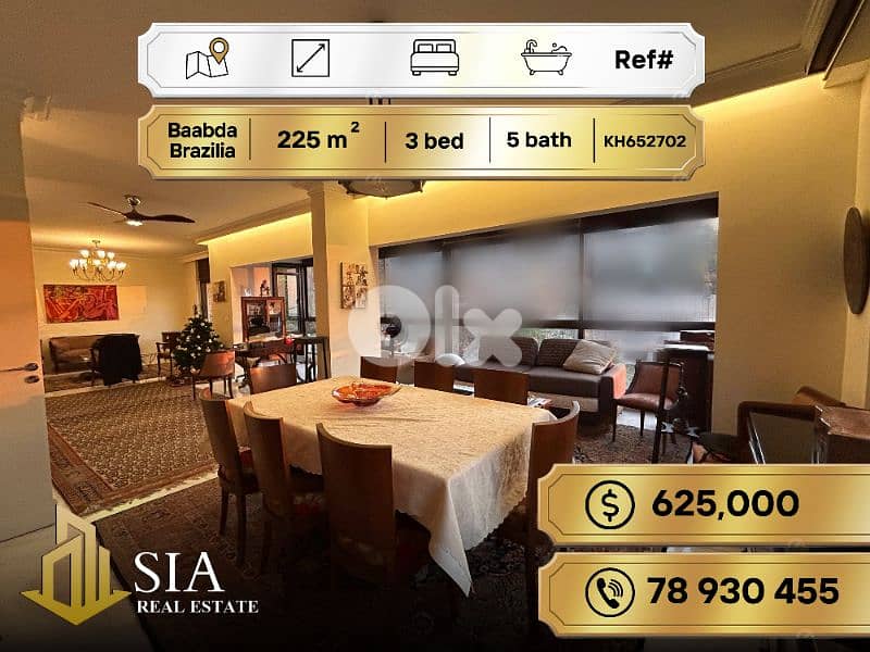 Apartment for Sale in Baabda Brazilia شقة للبيع في بعبدا برازيليا 0