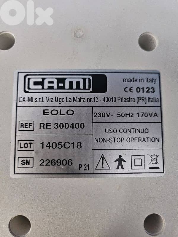 flo eolo nebuliser Italy 2