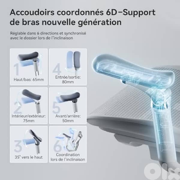 SIHOO Doro C300 Pro Ergonomic Office Chair with 6D Ultra Soft Armrests 6