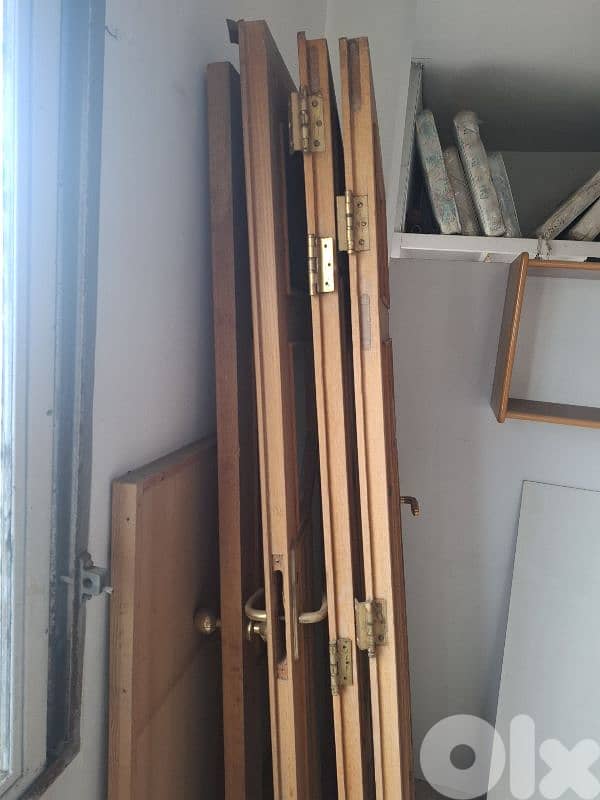 oak doors for salon and kitchen 1