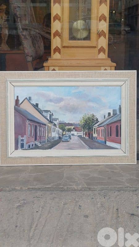 لوحة رسم زيتي اوروبية 1