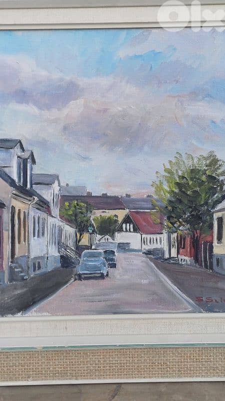 لوحة رسم زيتي اوروبية 5