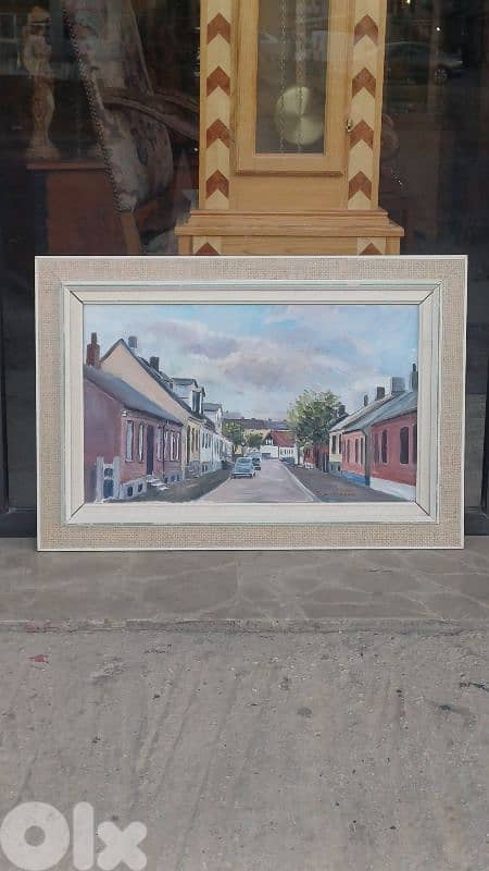 لوحة رسم زيتي اوروبية 6