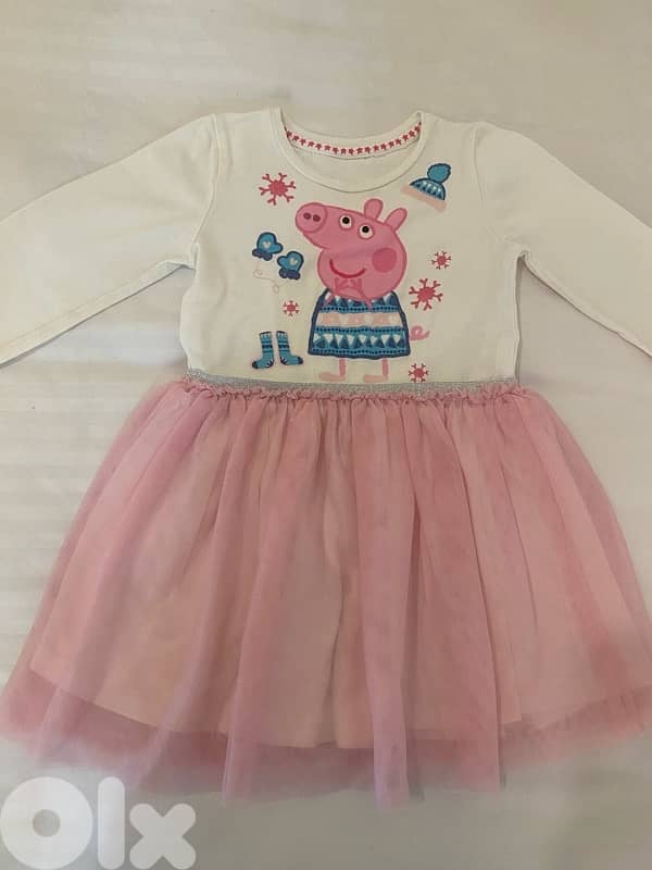 pepa pig dress and Zara cargo pants 1