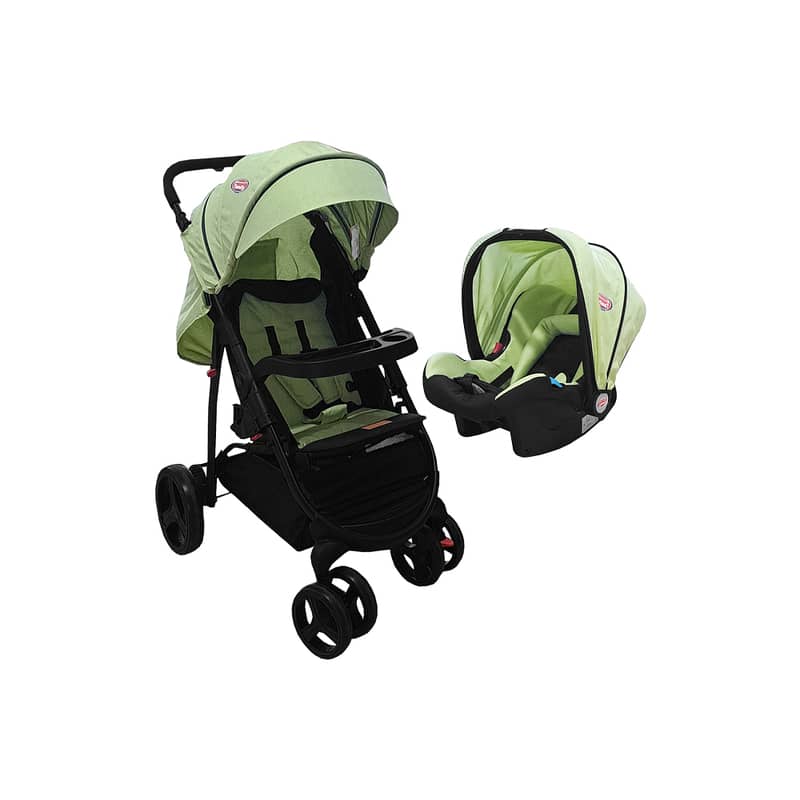 Modern Baby Stroller With Car Seat - عربة أطفال عصرية مع مقعد سيارة 2