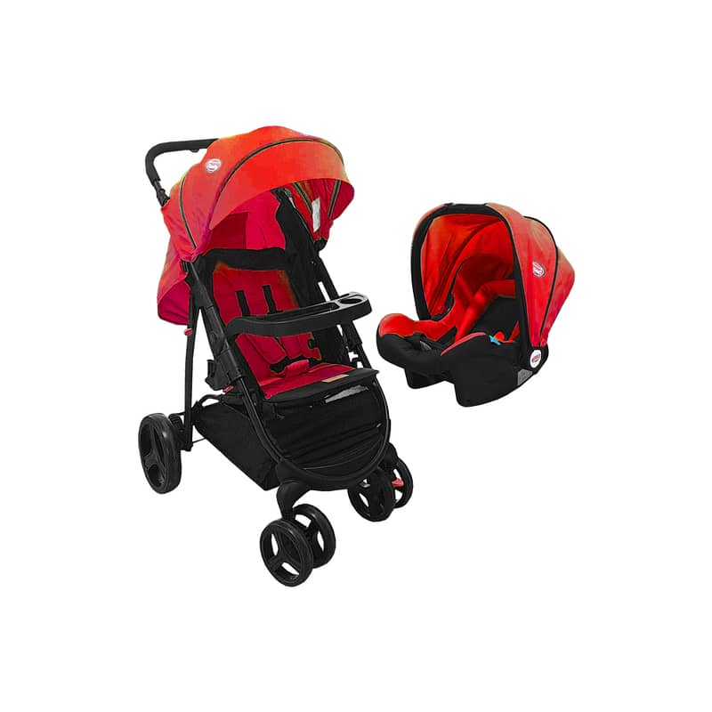Modern Baby Stroller With Car Seat - عربة أطفال عصرية مع مقعد سيارة 3