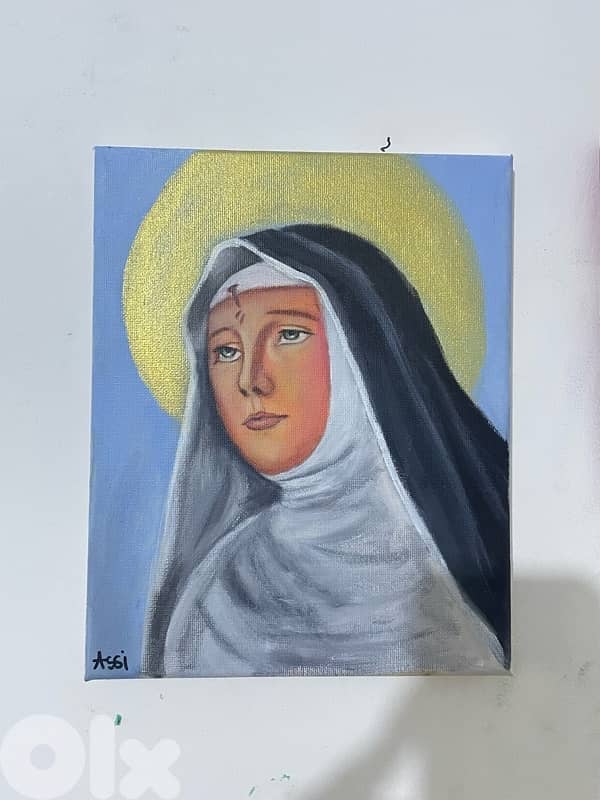 st Rita painting 0