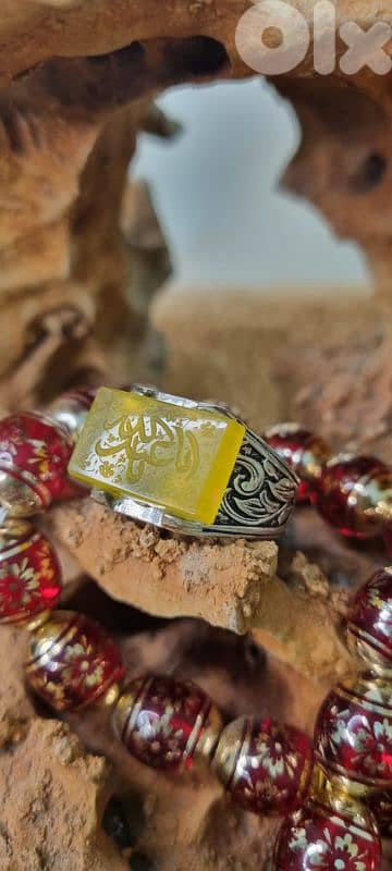 خواتم عقيق فضة عيار ٩٢٥ 1