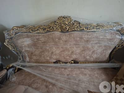 صالون ستيل انتيكا قديم مميز ٩ قطع حفر ايد ٤ صغار ٢ كبار ٣ طاولات رخام